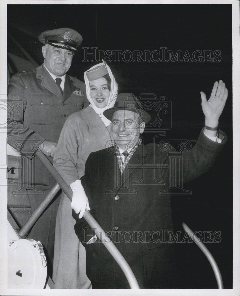 1962 Press Photo Brig Gen Joseph P Gentile,Vincent W vegnani &amp; Inger Gustafson - Historic Images