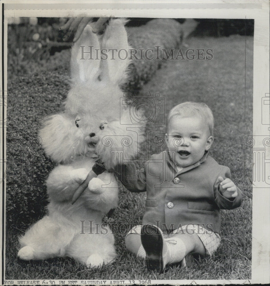 1968 Press Photo President Johnson&#39;s Grandson Lyn Nugent - Historic Images