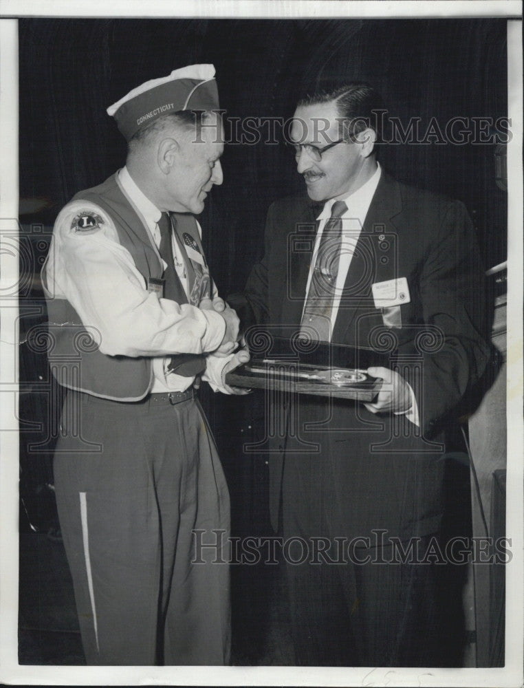 Press Photo New Lions Pres Monroe L Nute &amp; Earle Glidden - Historic Images