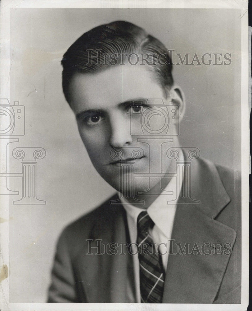 1955 Press Photo Peter Hires, Sales Manager The Charles Hires Co. - Historic Images