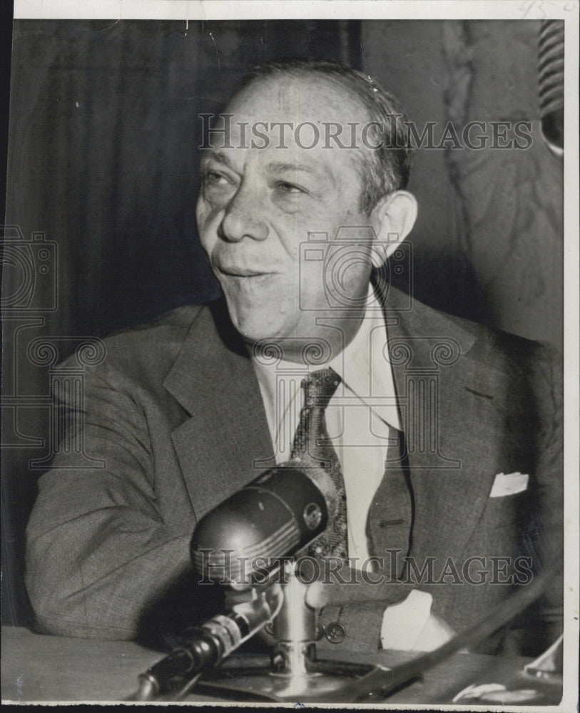 1954 Press Photo Alexander Hirsch, Real Estate Businessman - Historic Images