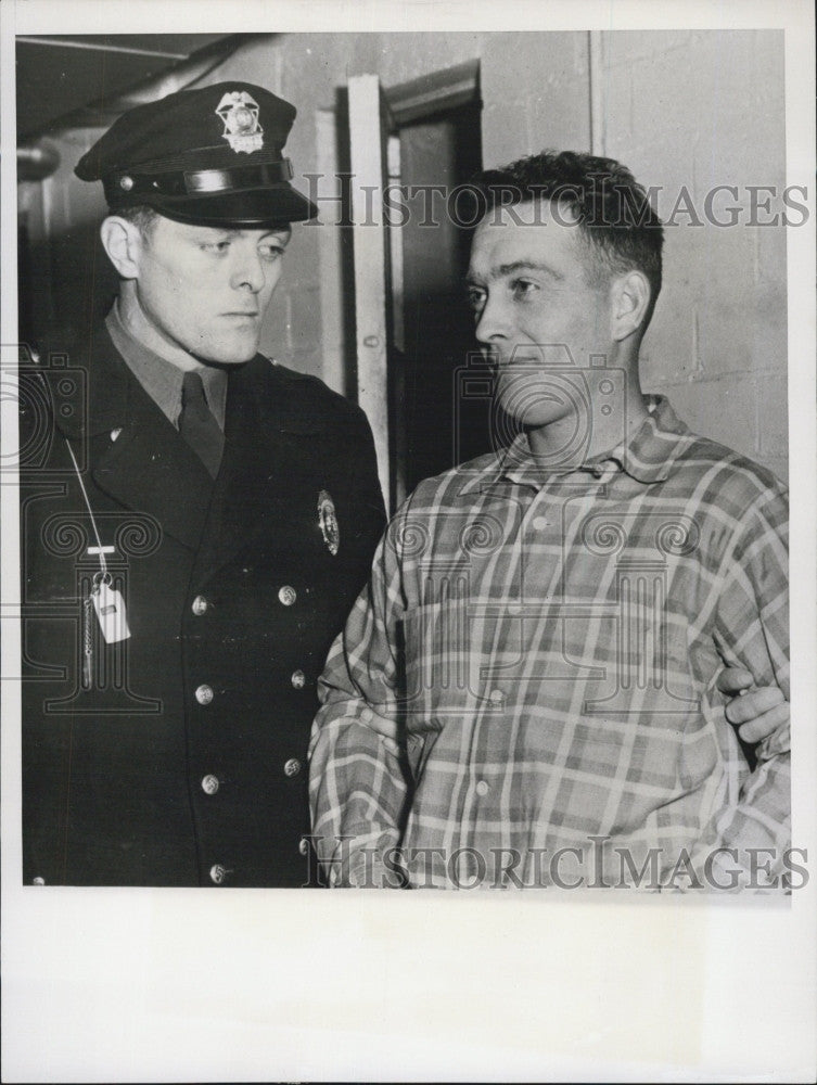 1955 Press Photo Lawrence Brunelle Pleaded Innocent to Murder - Historic Images