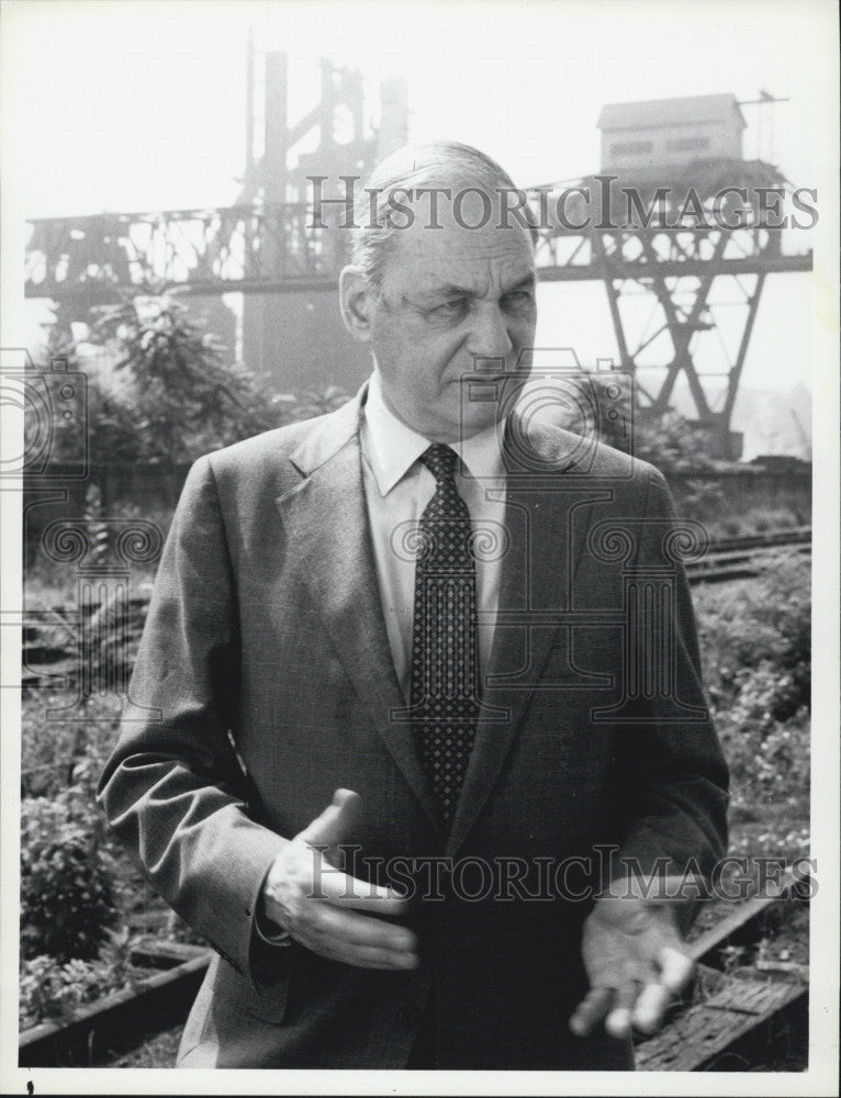 1983 Press Photo Edwin Newman   American newscaster, journalist and author. - Historic Images