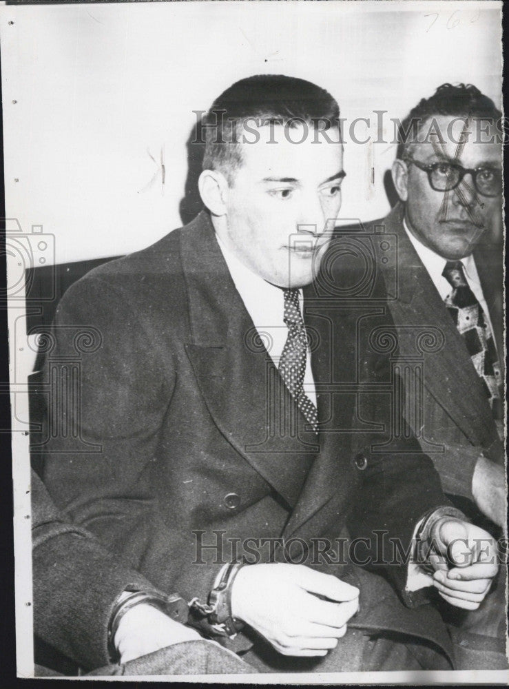 1956 Press Photo Ex-convict Lawrence Newman sought by police for murder - Historic Images