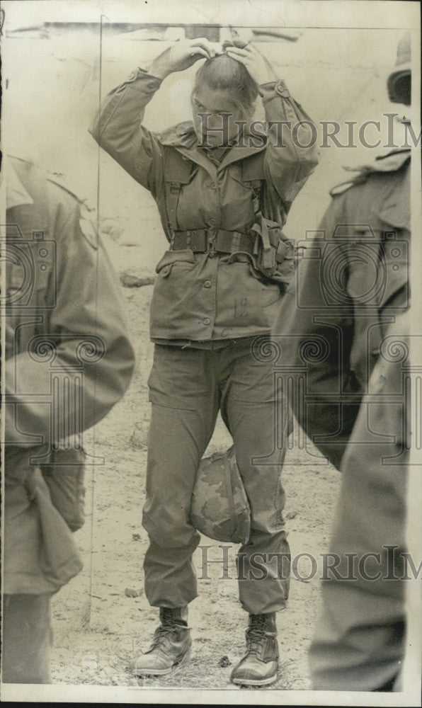 1975 Press Photo Kathleen Newman, Reserve Officers Training Corps student - Historic Images