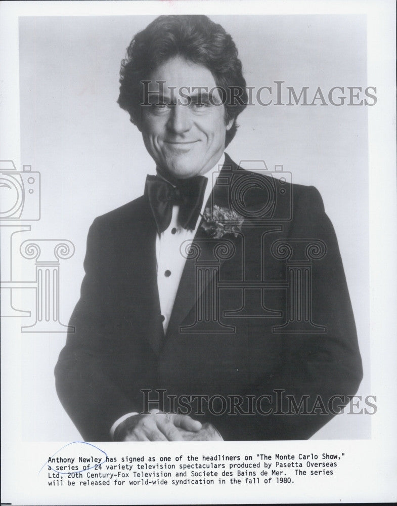 1980 Press Photo Anthony Newley to star on The Monte Carlo Show - Historic Images