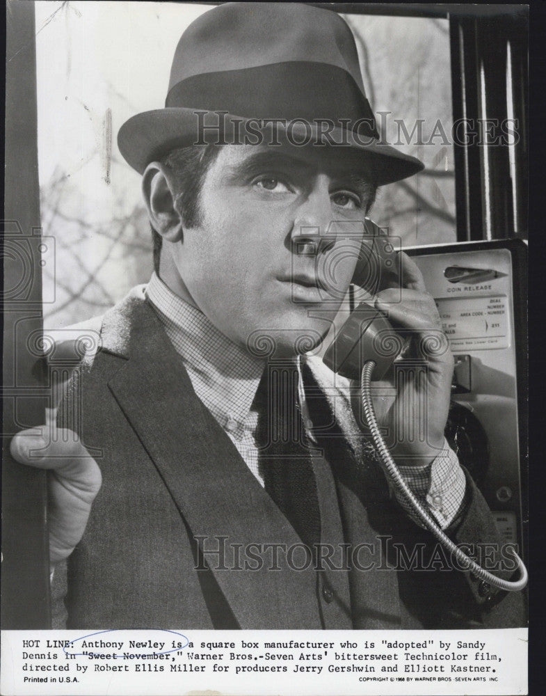 1968 Press Photo Anthony Newley  English actor, singer and songwriter. - Historic Images
