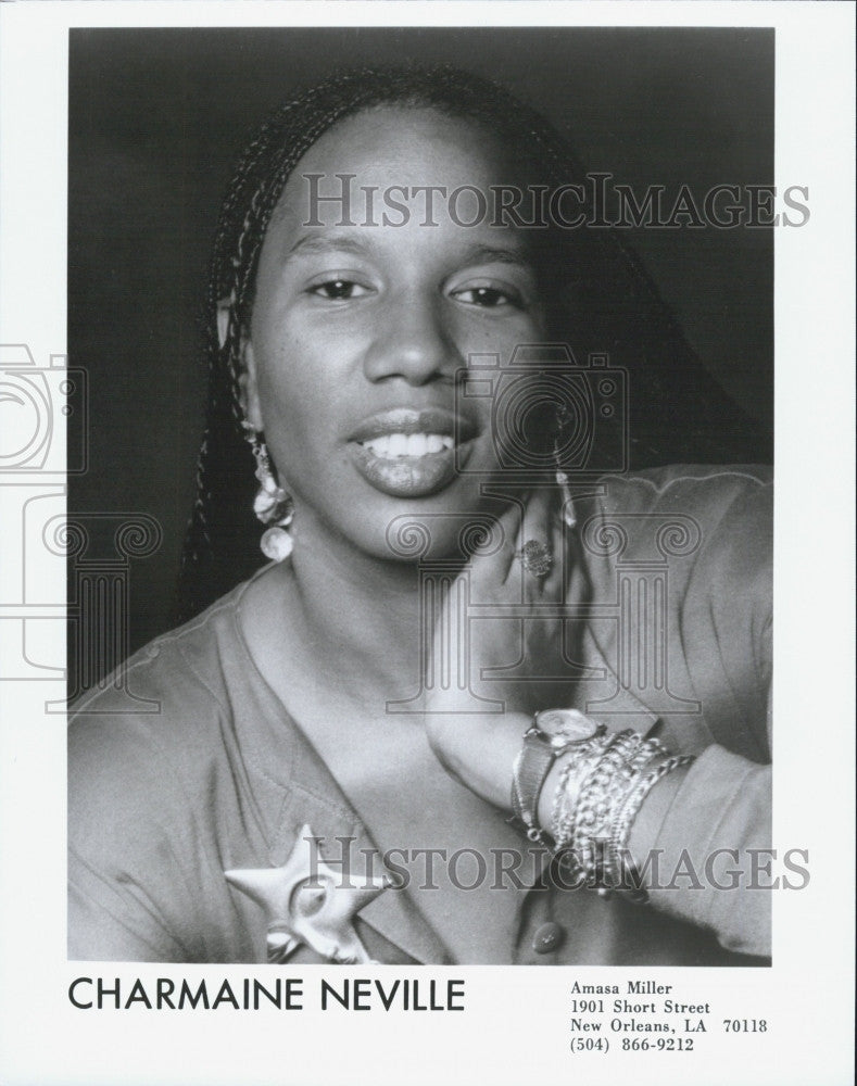 Press Photo Charmaine Neville  lead singer of the Charmaine Neville Jazz Band. - Historic Images