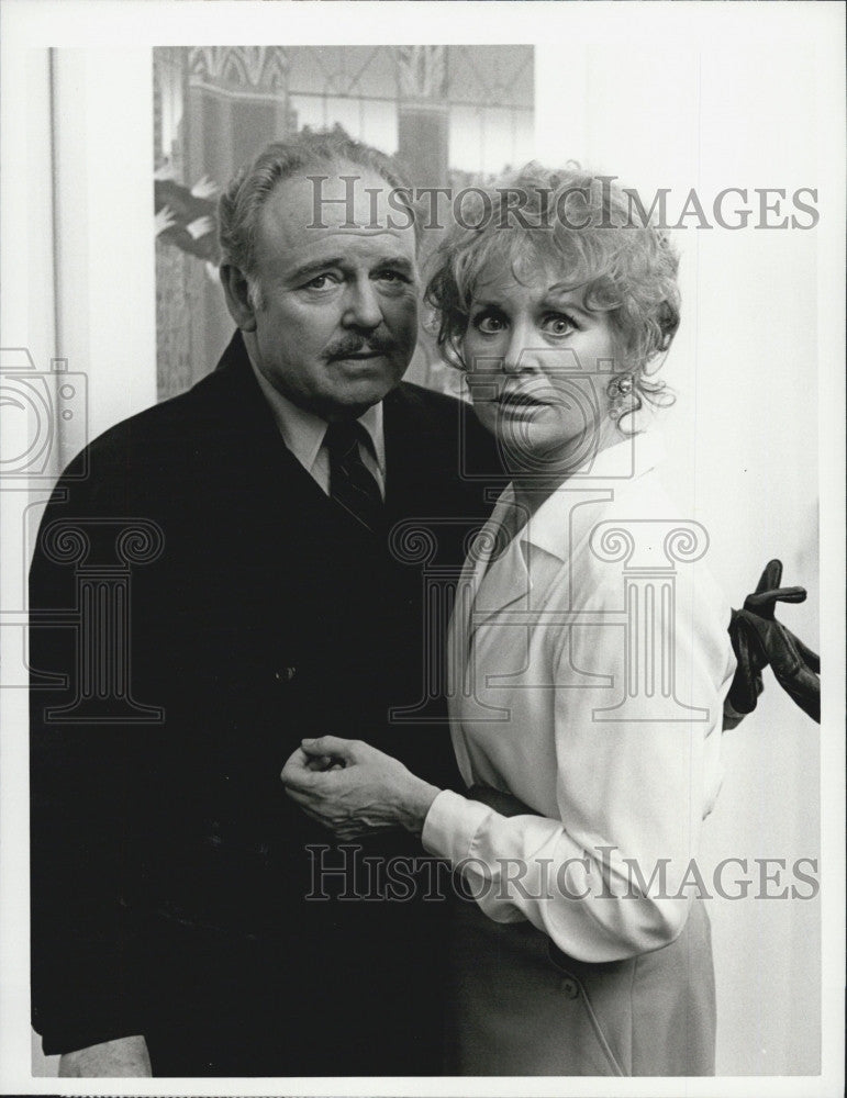 1985 Press Photo Carroll O&#39;Connor &amp; Lois Nettleton star in &quot;Brass&quot; - Historic Images