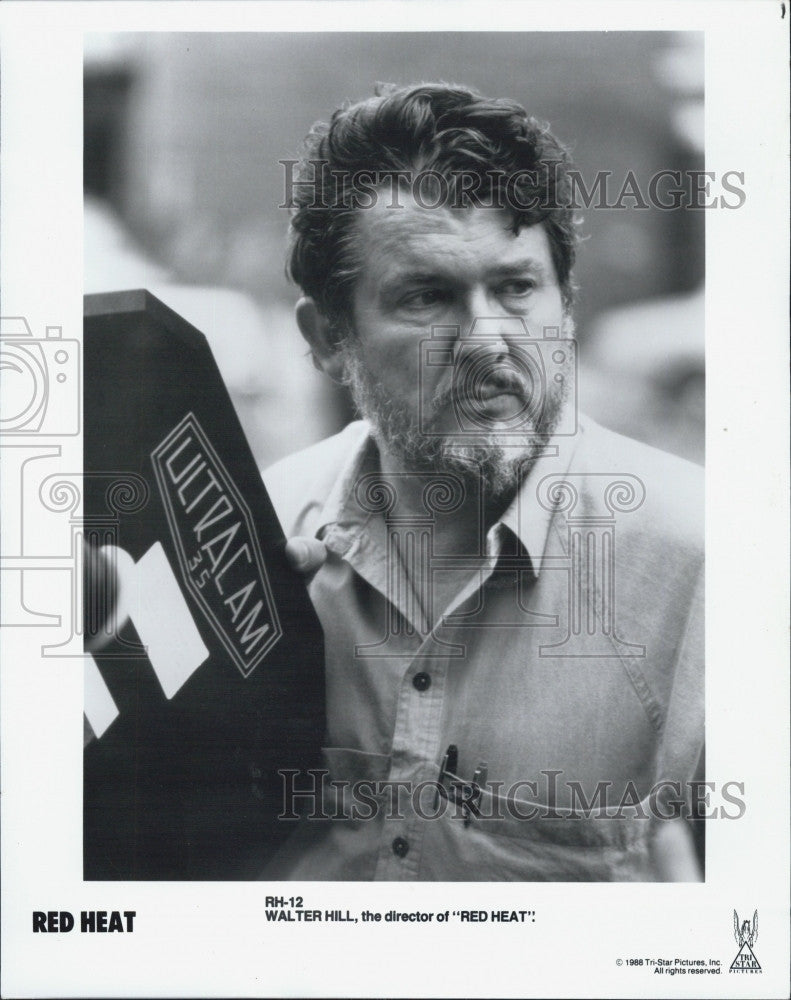 1988 Press Photo Walter Hill, Director of &quot;Red Heat&quot; - Historic Images