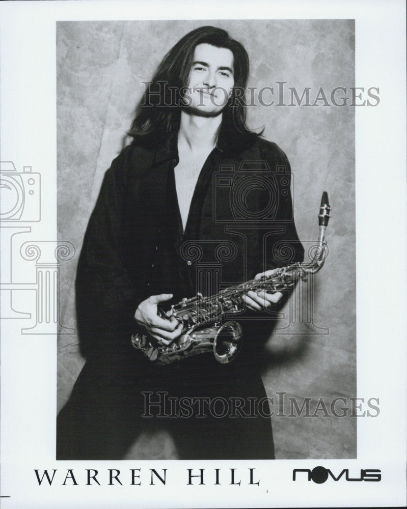 Press Photo Saxophonist Warren Hill - Historic Images