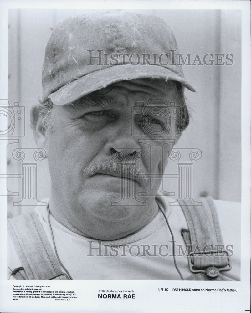 1979 Press Photo  Actor, Pat Hingle  in &quot;Norma Rae&quot; - Historic Images