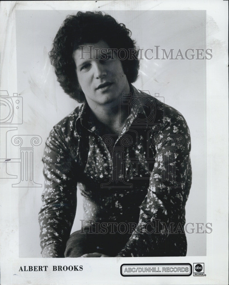 1974 Press Photo Musician Albert Brooks for ABC Dunhill records - Historic Images