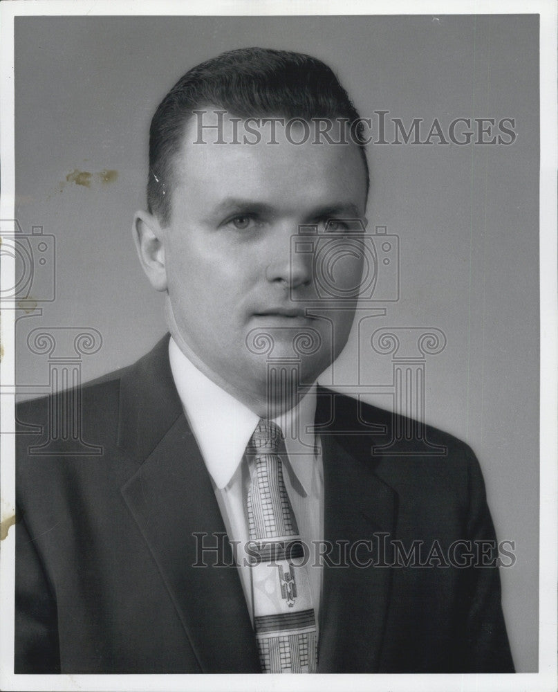 1958 Press Photo Frederick J Grant,Natl Shawmut Bank - Historic Images