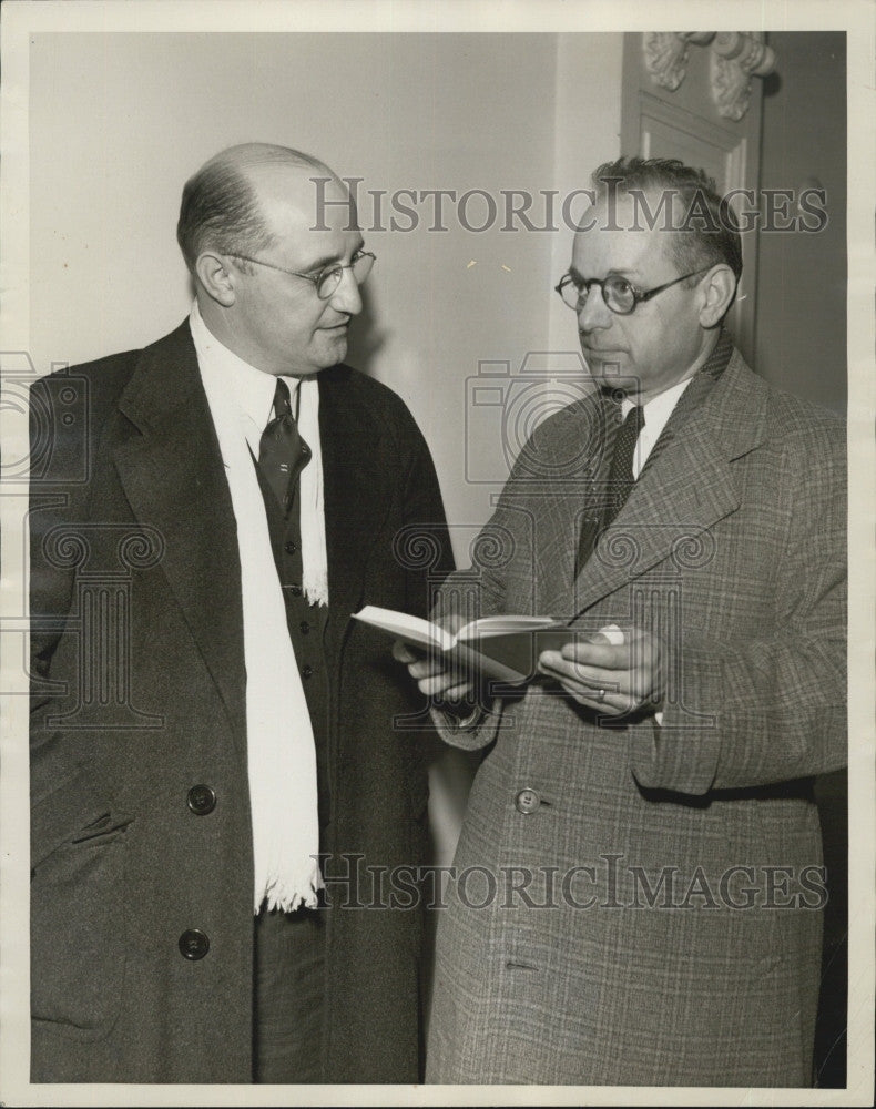 1937 Press Photo Rev.Thorburn T.Brumbaugh(L)Rev. Harry W. Worley (R). - Historic Images