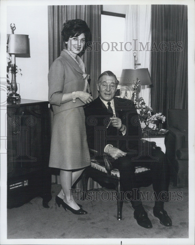 1966 Press Photo Henry Ringling North &amp; wife Gloria - Historic Images