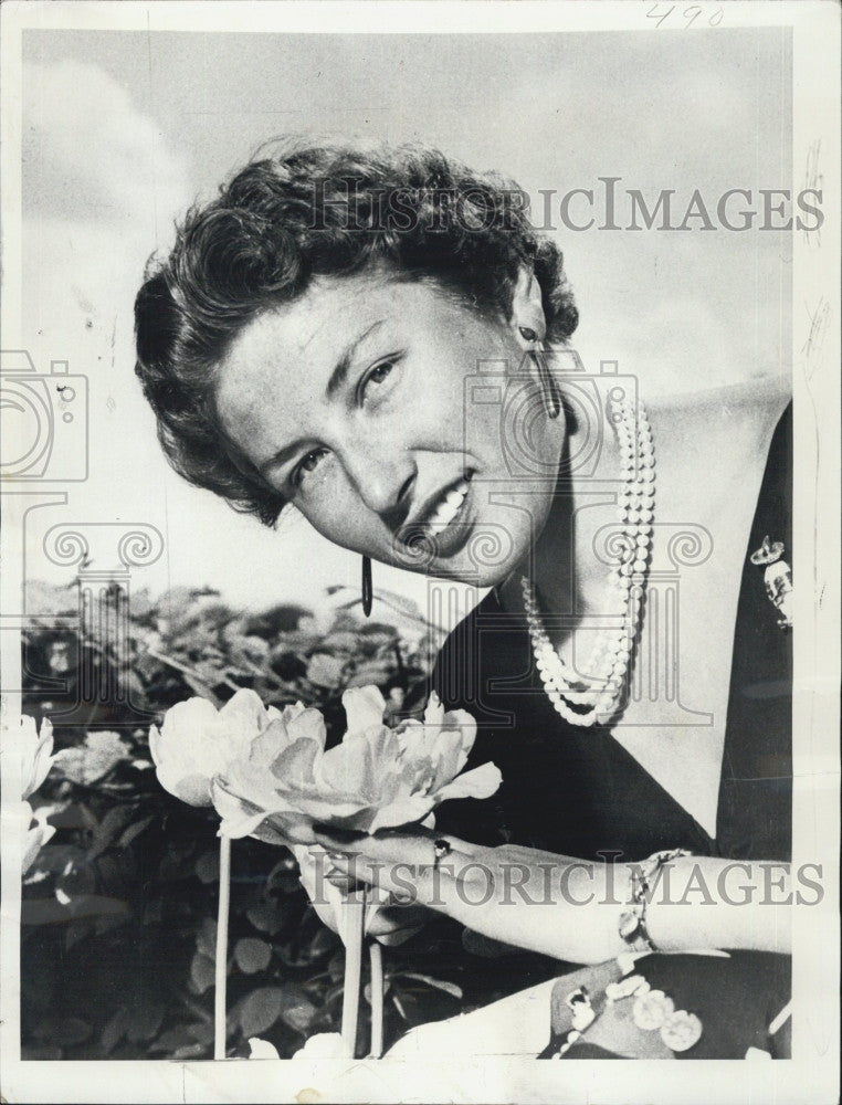 1956 Press Photo Princess Astrid of Norway. - Historic Images