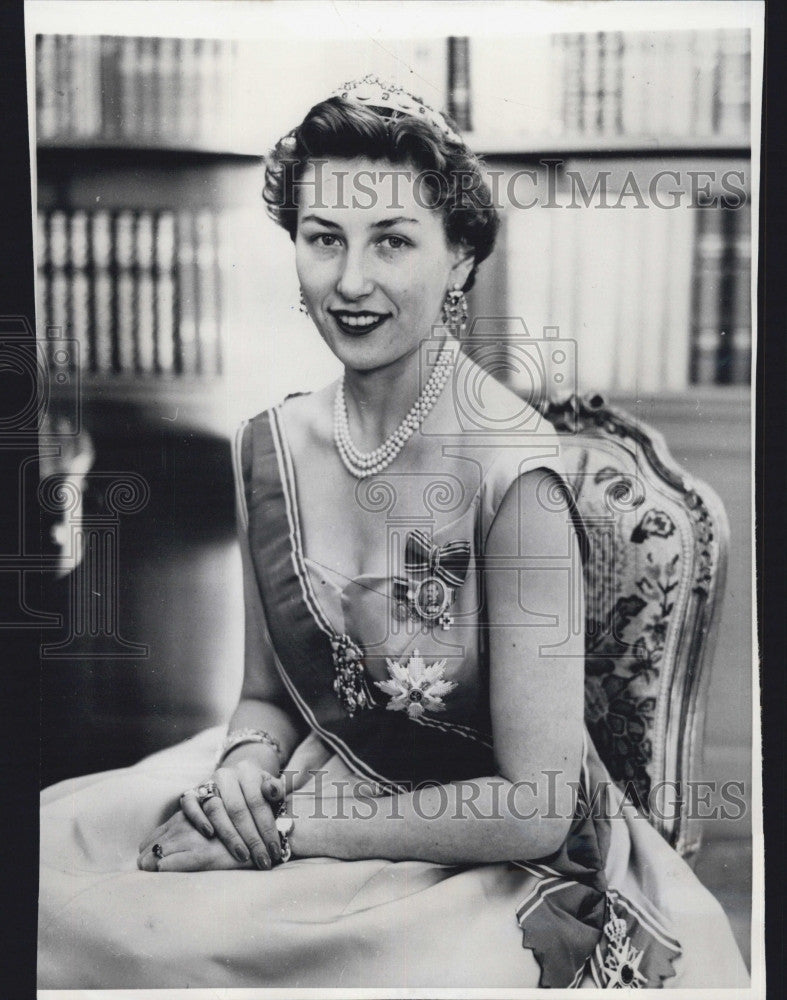 1957 Press Photo Princess Astrid of Norway - Historic Images