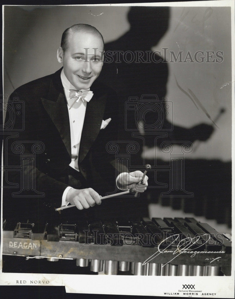 Press Photo Famous soloist Red Norvo, jazzman - Historic Images