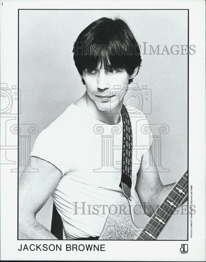 1983 Press Photo Musician, Jackson Browne - Historic Images