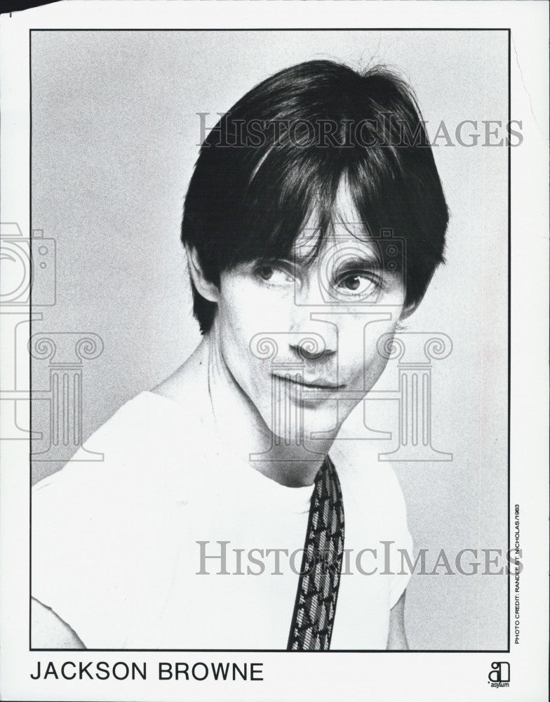 1983 Press Photo Jackson Browne - Historic Images