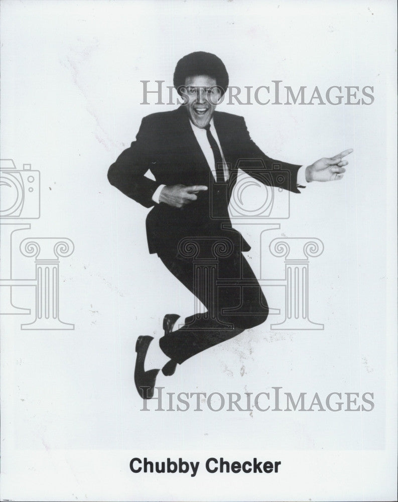 Press Photo Musician Chubby Checker does the Twist - Historic Images