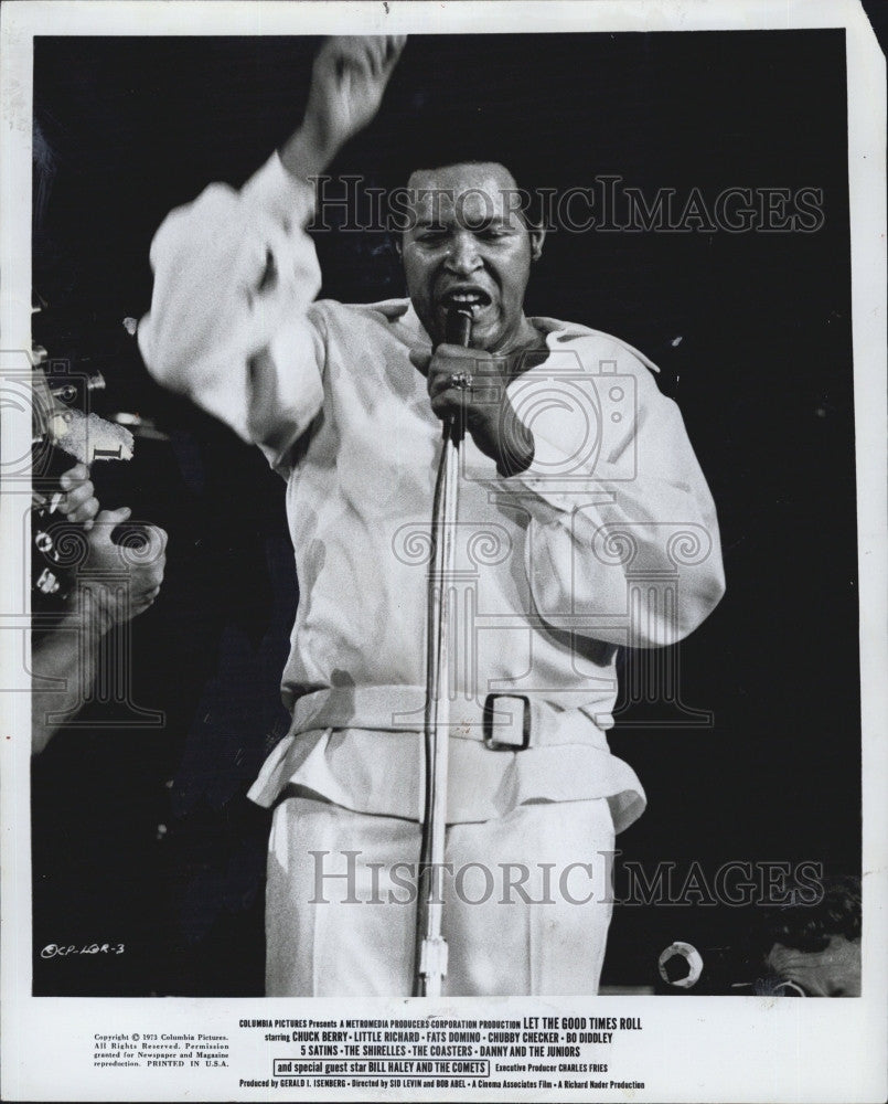 1973 Press Photo Chubby Checker. - Historic Images