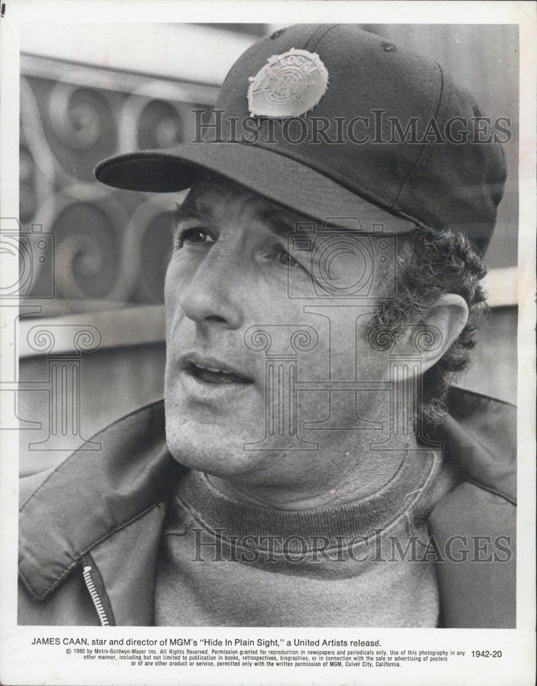 1980 Press Photo Actor James Caan  in &quot;Hide In Plain Sight&quot; - Historic Images