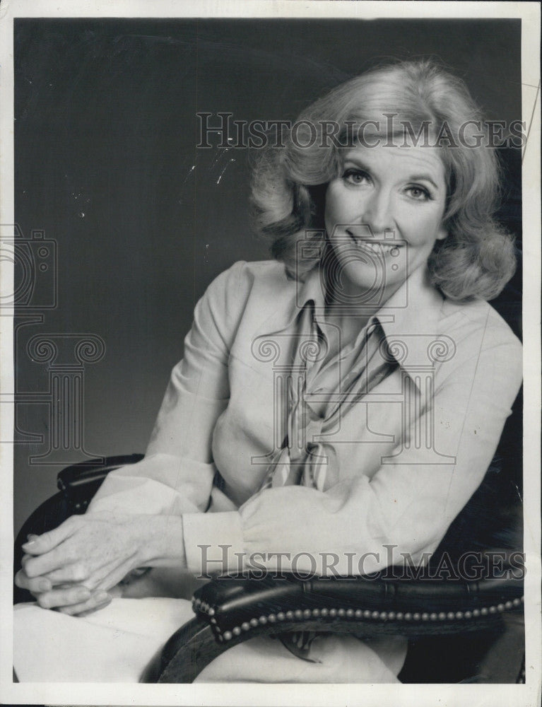 1975 Press Photo Actress Ann Meara on Kate McShane - Historic Images