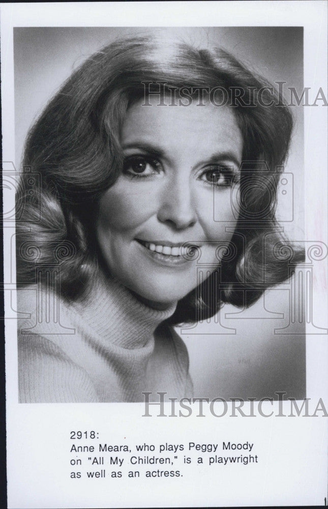 1997 Press Photo Actress Anne Meara as Peggy Moody on All My children also - Historic Images