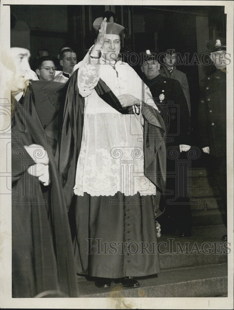 1944 Press Photo Archbishop Richard J Cushing - Historic Images