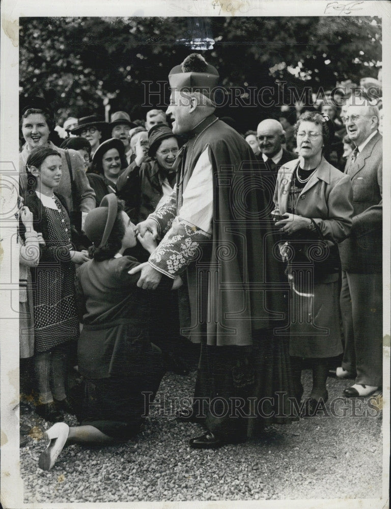 1919 Press Photo  Archbishop Richard J Cushing at Holy Cross college - Historic Images