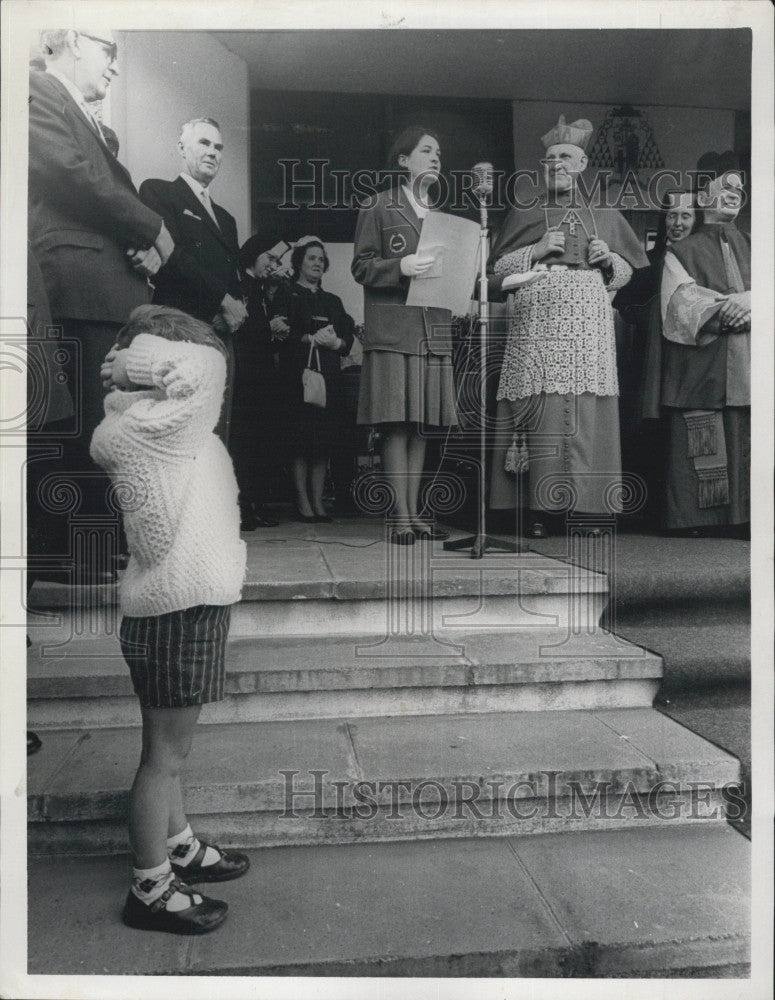 1965 Press Photo Carinal Cushing in Ireland - Historic Images