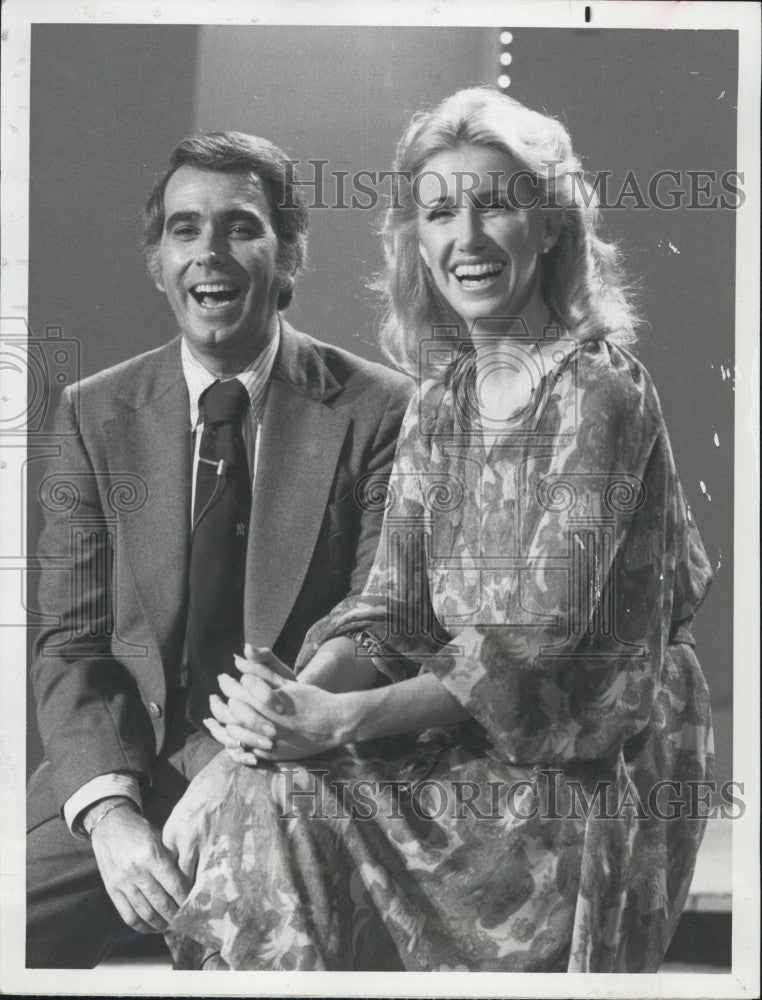 1978 Press Photo Tom Snyder, Suzan Somers - Historic Images