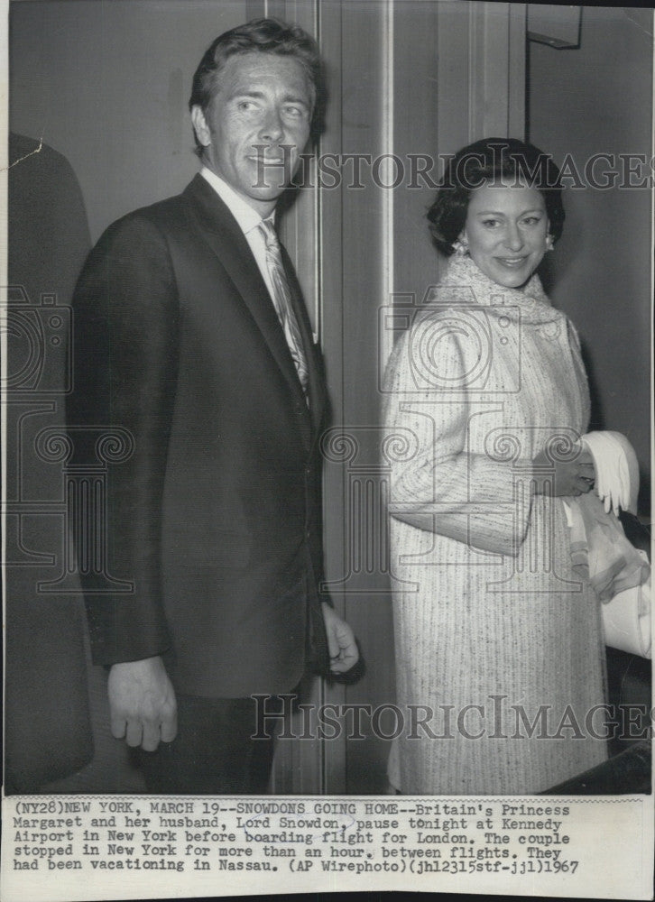 1967 Press Photo Princess Margaret &amp; husband Lord Snowdon - Historic Images