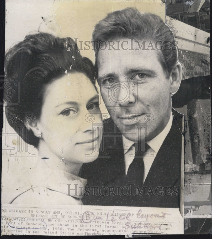 1965 Press Photo Princess Margaret &amp; Earl of  Snowdon - Historic Images