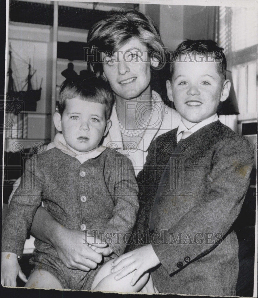 1963 Press Photo Mrs stephen Jean Kennedy Smith &amp; children - Historic Images