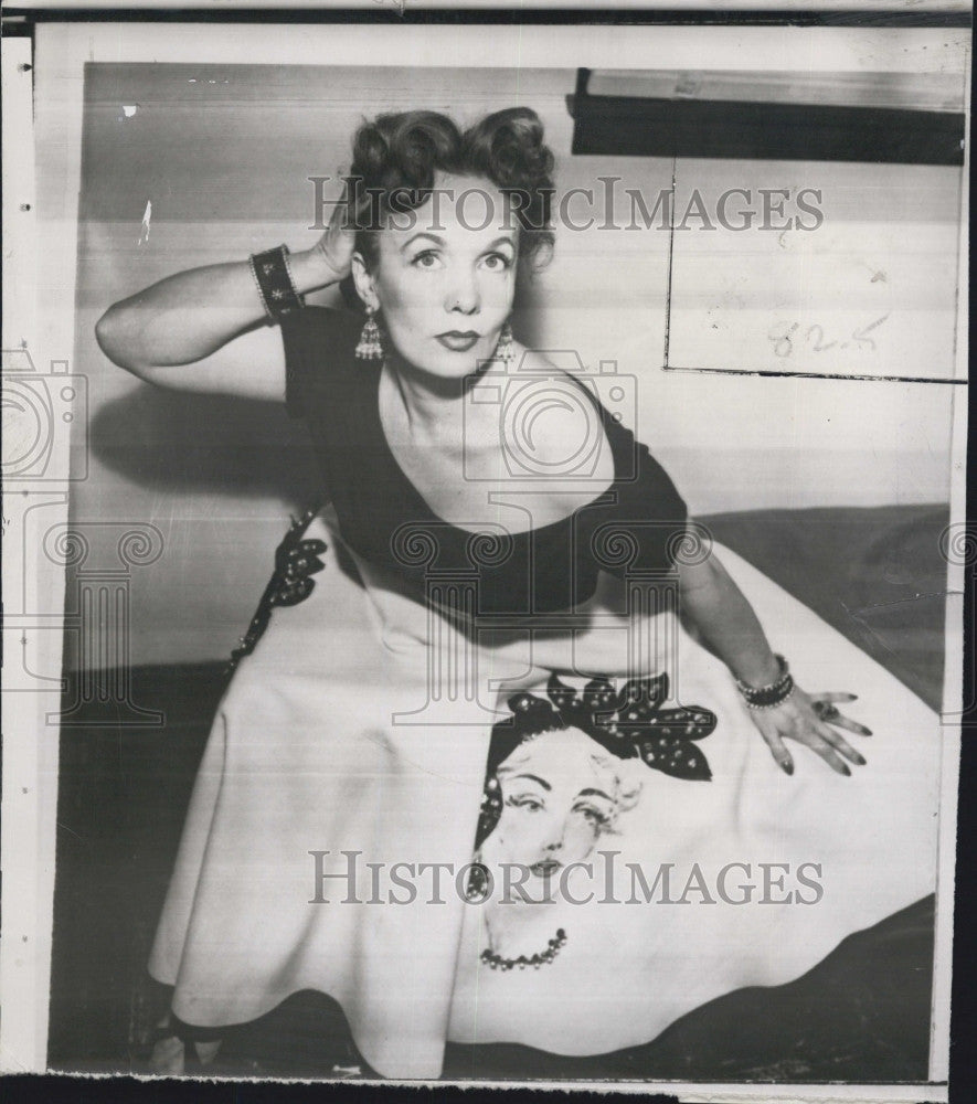 1955 Press Photo Artist Valerie Fekete Wants To Stay In America - Historic Images