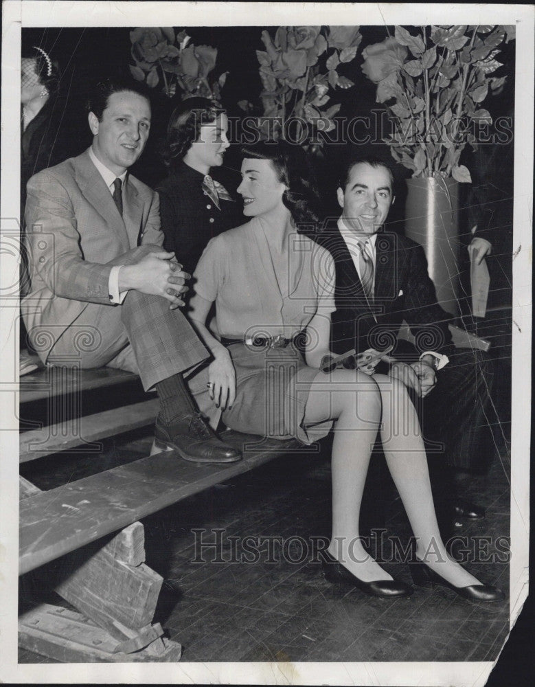 1951 Press Photo Cholly Knicerbocker,Carlene Wrightsman &amp; Suzy Milligan - Historic Images