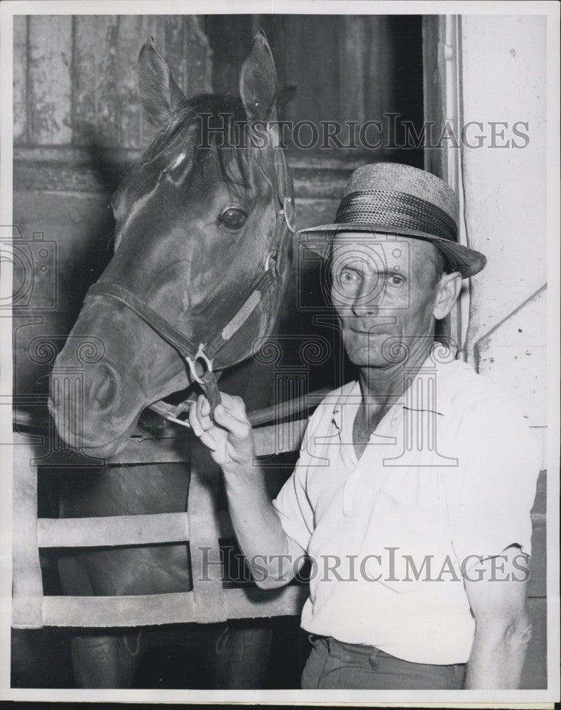 1959 Press Photo Horse trainer Mickey Carroll. - Historic Images