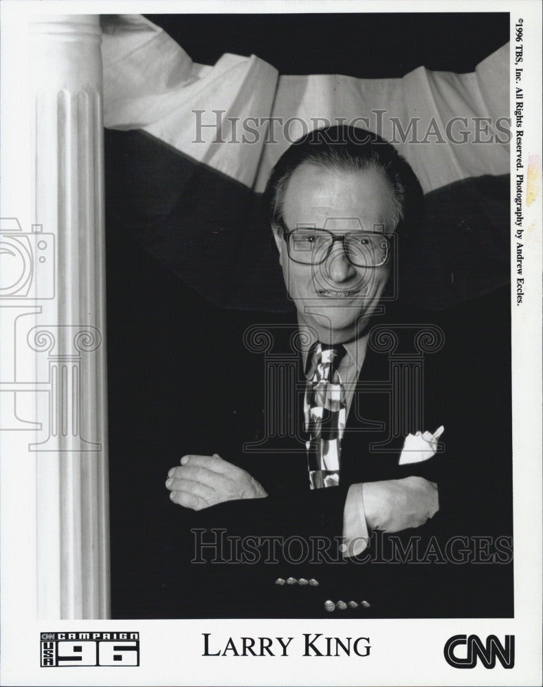 2000 Press Photo Larry King  American television and radio host. - Historic Images