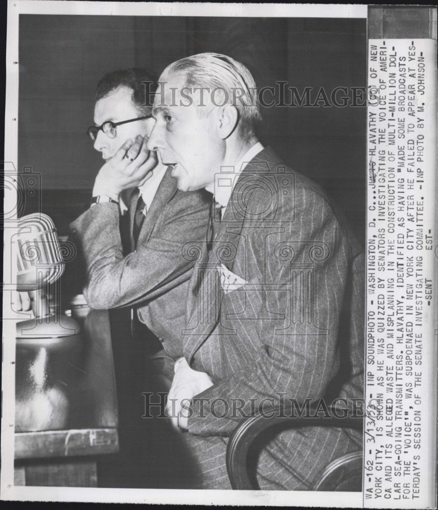 1953 Press Photo Dr. Julius Hlavaty and attorney Ralph Shapiro - Historic Images