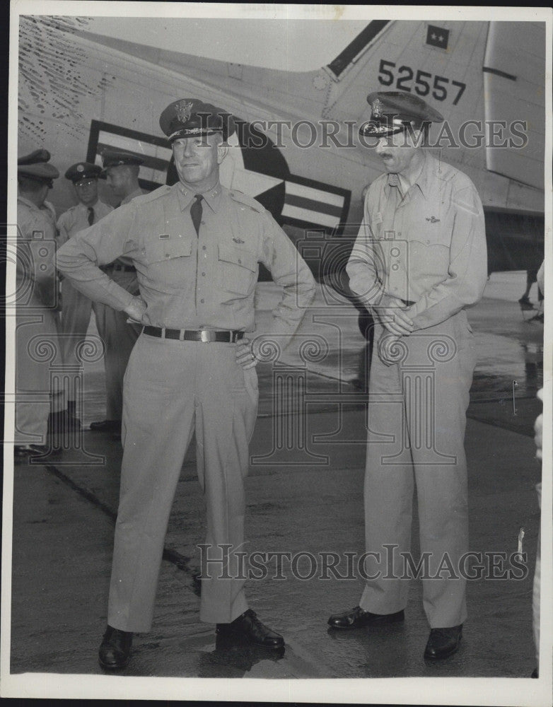 1951 Press Photo Brig Gen Lyle E Halsted General of the 102 Fighter Wing - Historic Images