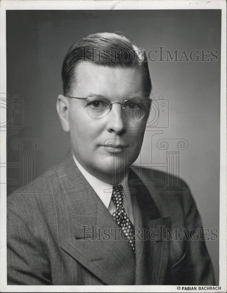 1953 Press Photo J Paul Hoag of American Association of Advertising Agencies - Historic Images