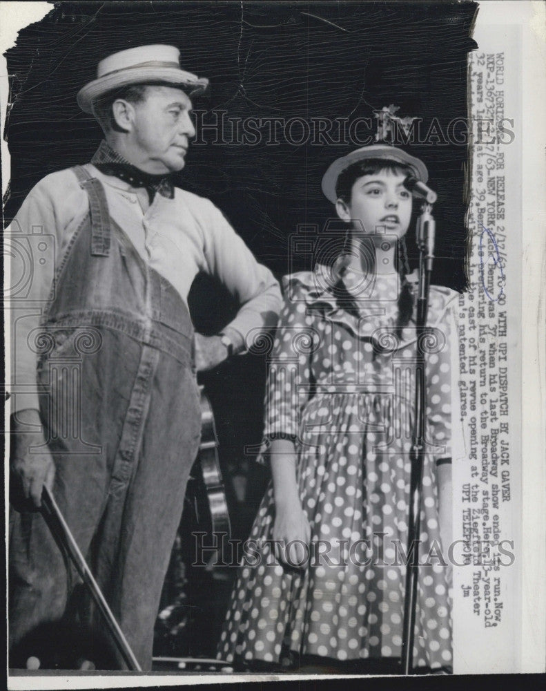 1963 Press Photo Actor Jack Benny - Historic Images