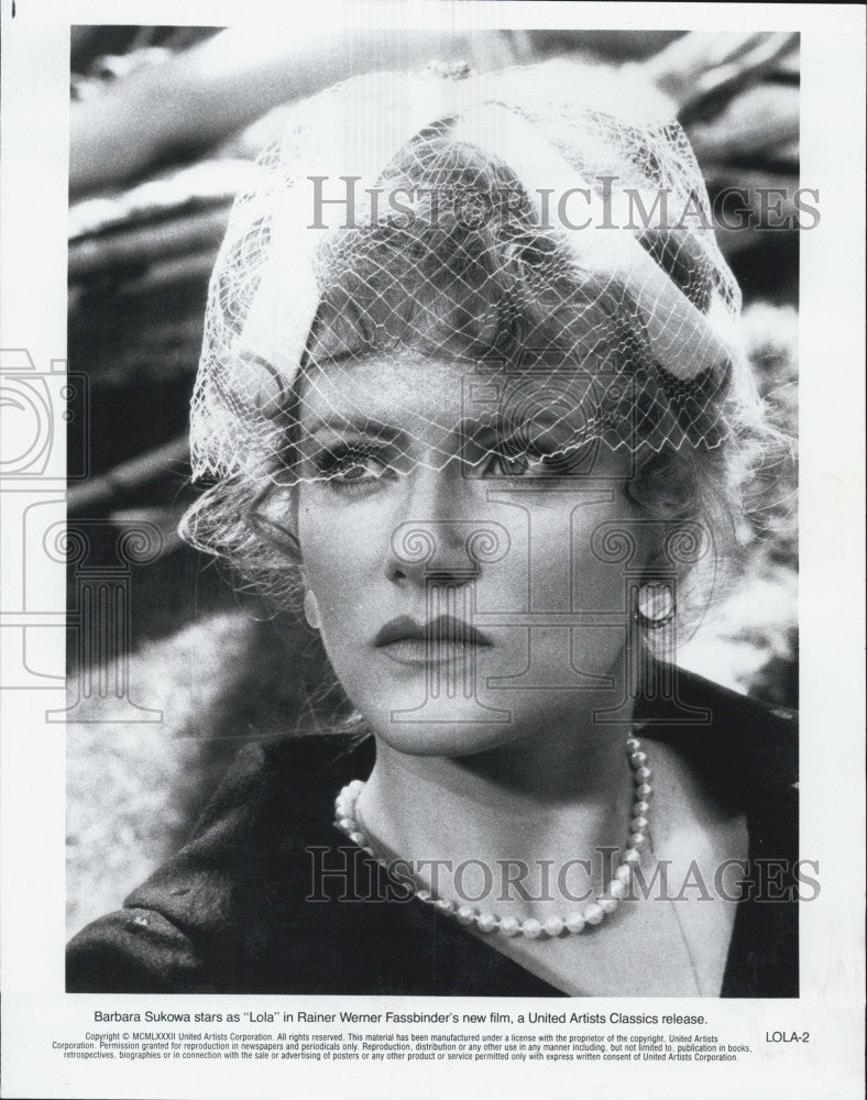 Press Photo Barbara Sukowa  German theatre and film actress. - Historic Images