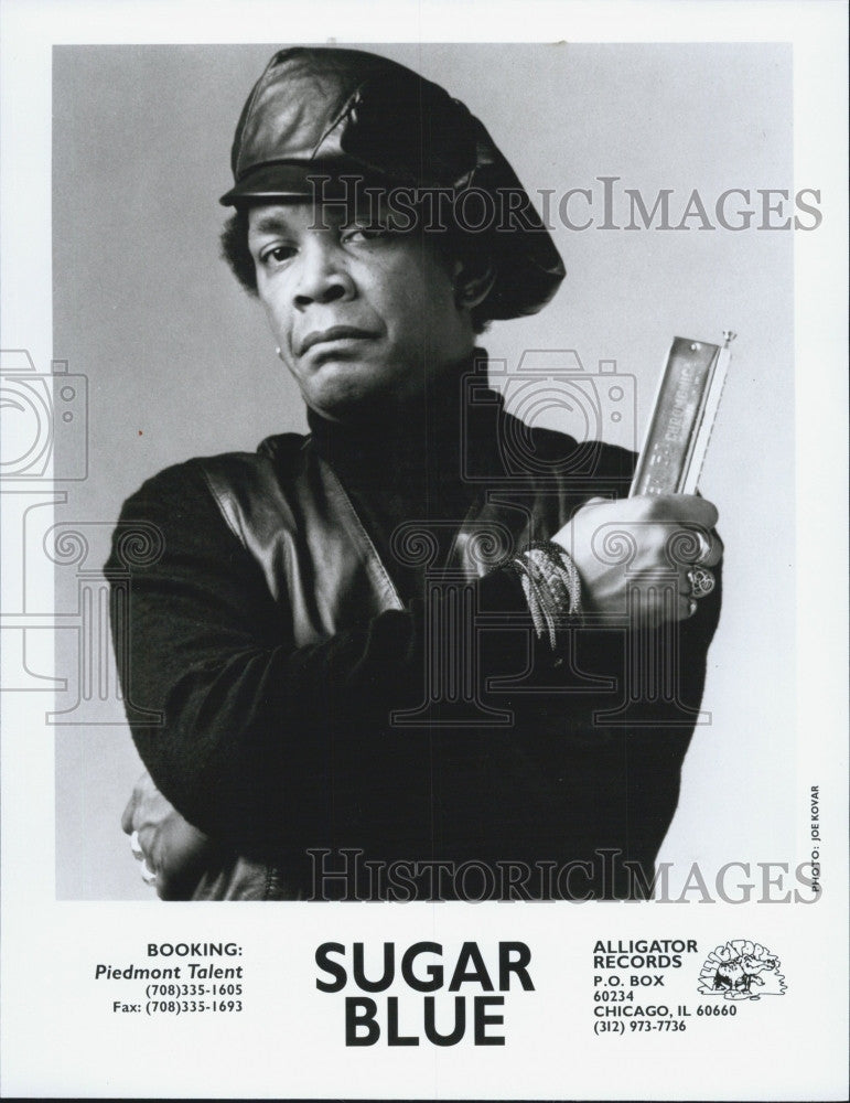 Press Photo Blues Musician Sugar Blue - Historic Images