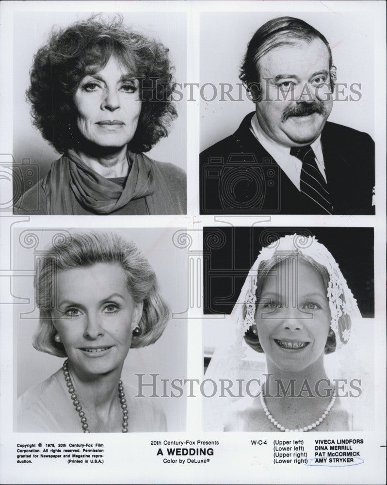 1978 Press Photo Amy Stryker, Viveca Lindfors, Dina Merrill &amp; Pat McCormick - Historic Images