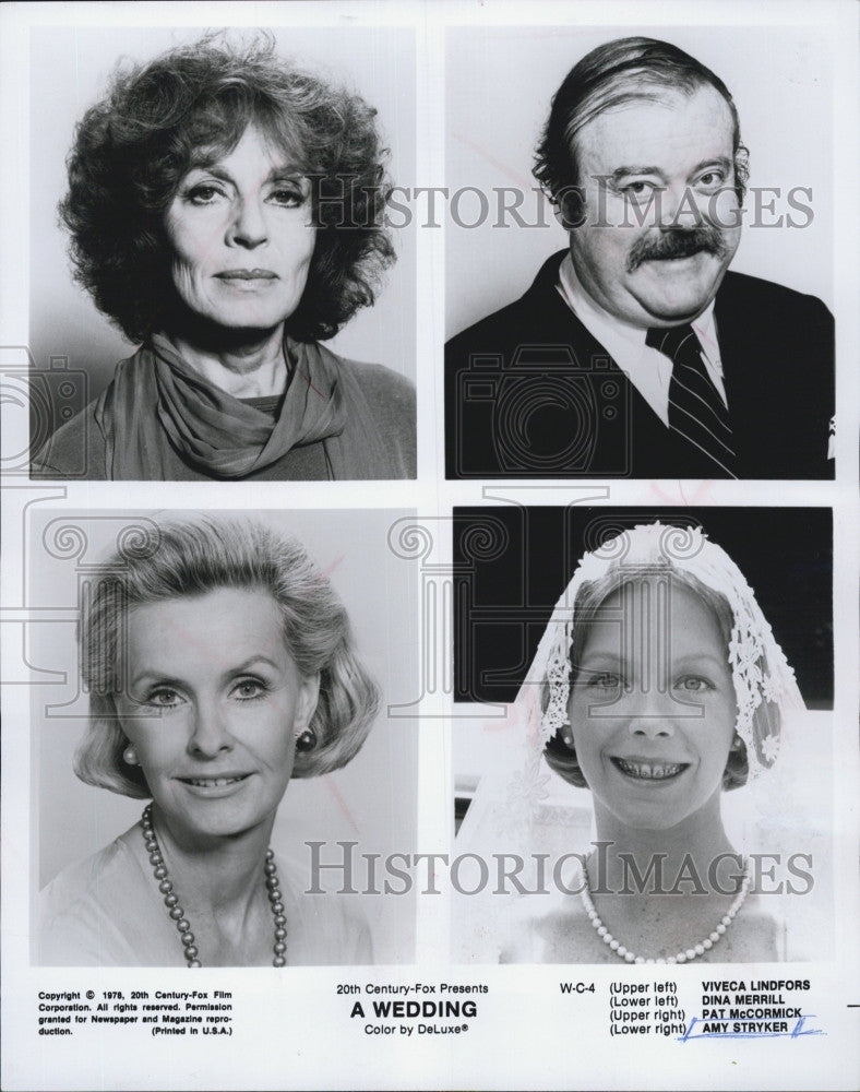 1978 Press Photo Viveca Lindfors,Dina Merrill Pat McCormick And Amy Stryker - Historic Images