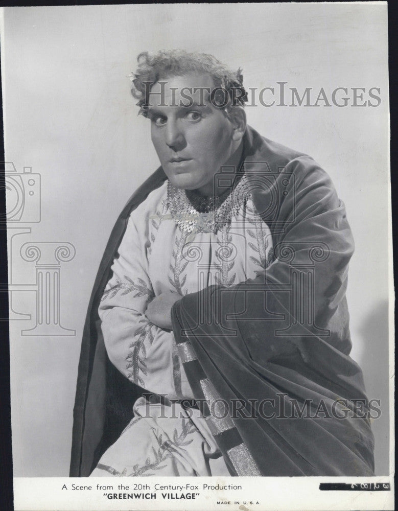 1944 Press Photo Actor William Bendix Stars In Greenwich Village - Historic Images